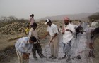 Rural people making anti-torrent Gabions in Aljarif
